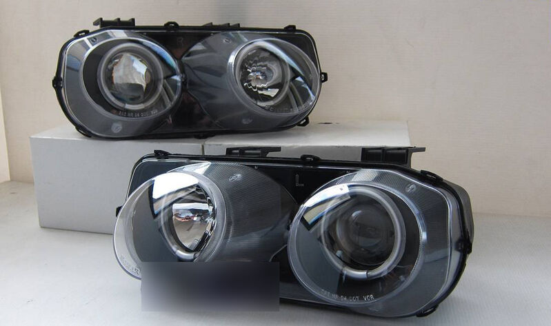 Black CCFL Halo Projector Headlights Fit For Honda Integra DC2 DC4 Vtir Type R 1999-2001