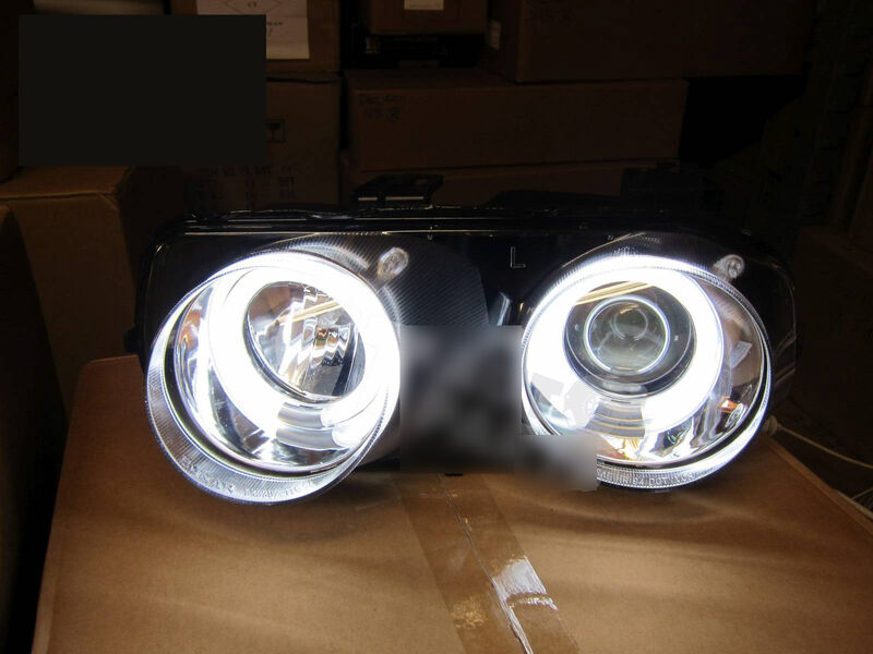 Black CCFL Halo Projector Headlights Fit For Honda Integra DC2 DC4 Vtir Type R 1999-2001